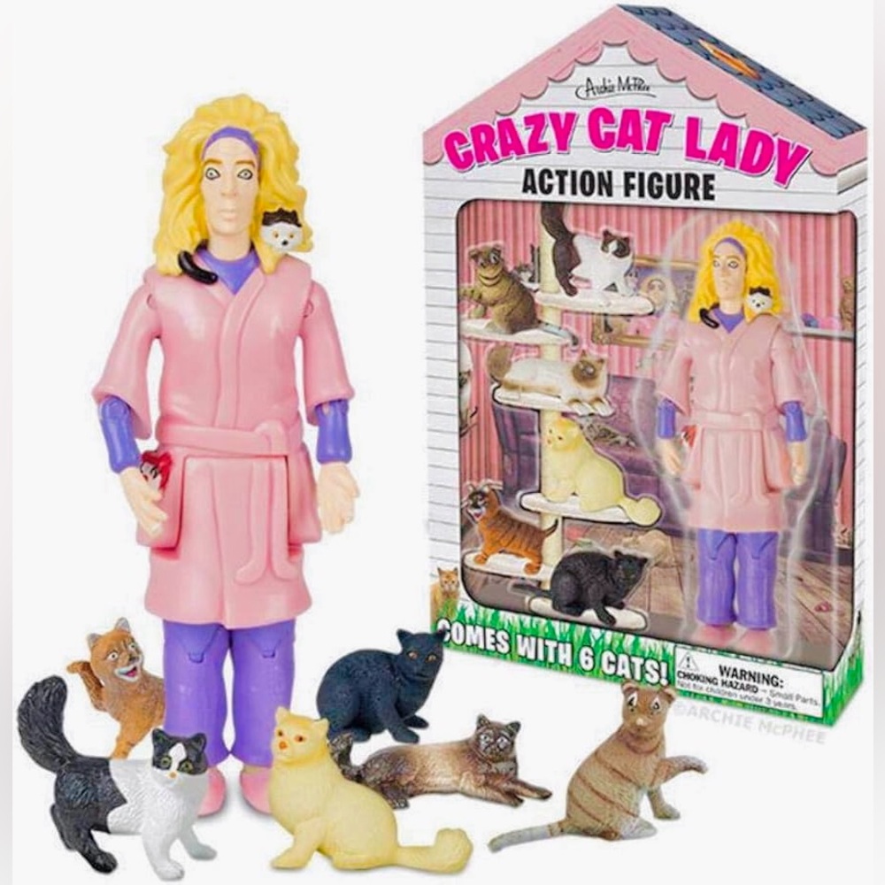 Archie McPhee CRAZY CAT LADY - NEW